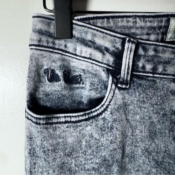 Von Dutch Vintage Acid Wash Ribbon Cut Out Jeans Size 26 100% Cotton - Picture 8 of 15